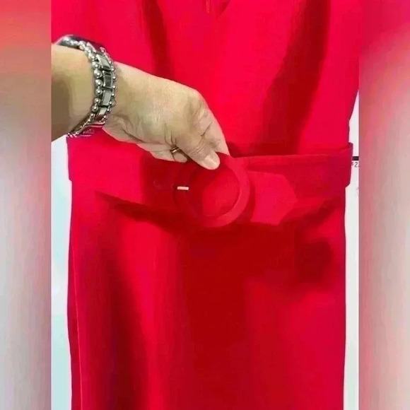 🍓NWT AMANDA UPRICHARD Gail Belted Mini Dress - Picture 7 of 11